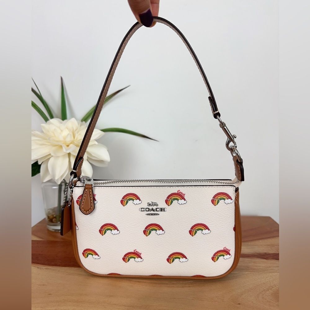 NWT‎ Coach Nolita 19 Bag With Rainbow Print - Picture 2 of 12